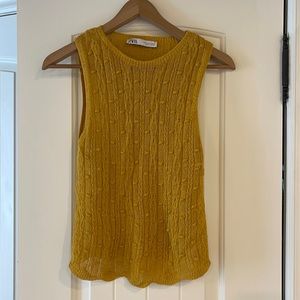 Zara yellow top